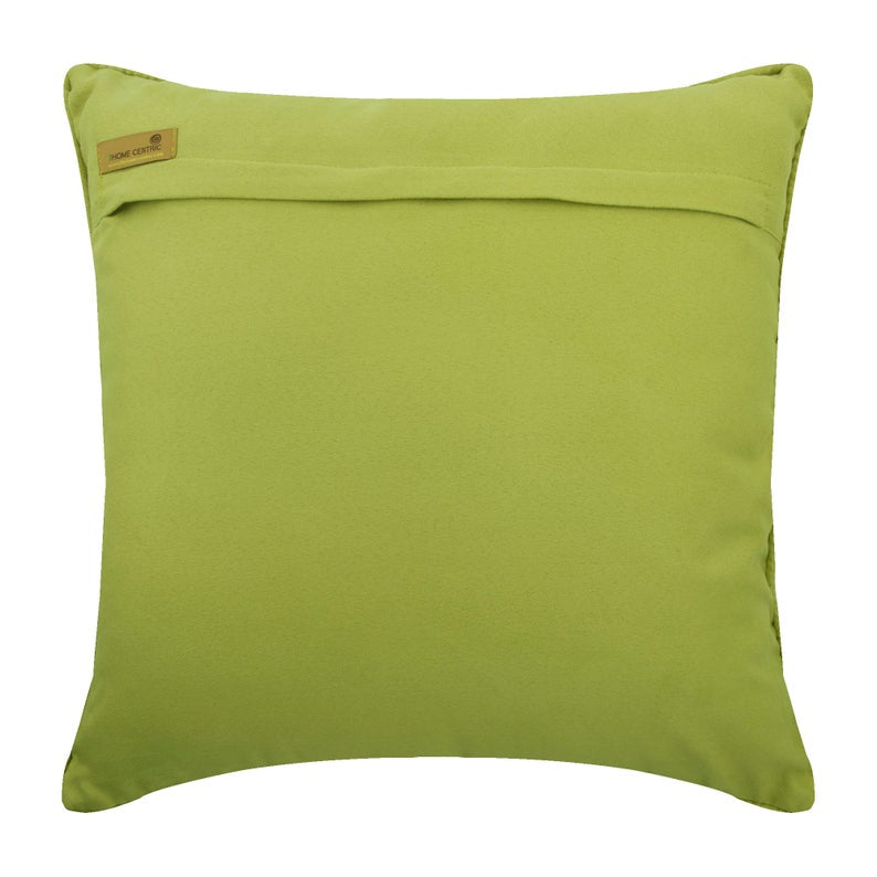 Trellis Weave Green Throw Pillow Cover
