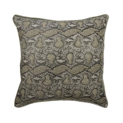 Wild Side Silver Beaded Decorative Euro Sham