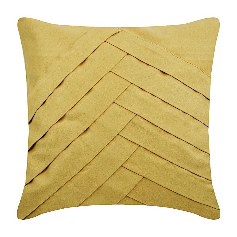 Gold No Limits No Lines - Dull Gold Suede Decorative Euro Sham