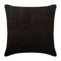 Brown Linen Throw Pillow Cover Brown Pintuck Block