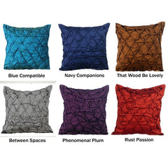 Blue Taffeta Throw Pillow Cover Blue Compatible