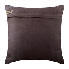 Contemporary Chocolate Brown - Chcolate Brown Faux Suede Decorative Euro Sham