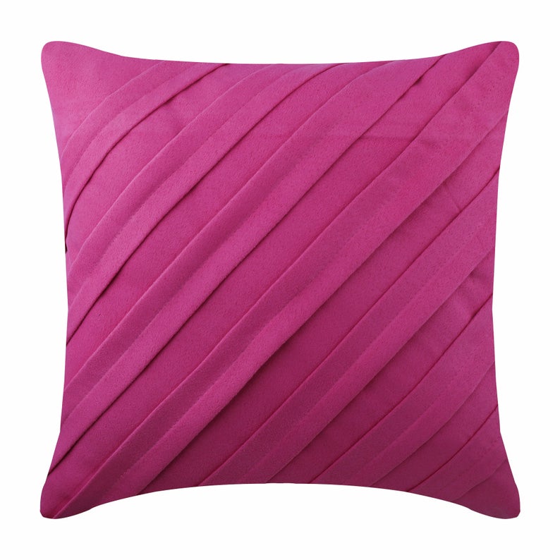 Contemporary Fuchsia Pillow Cover