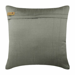 Coral Adornment - Gray Silver Art Silk Throw Pillow Cover