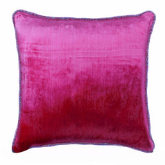 Fuchsia Love - Fuchsia Pink Velvet Throw Pillow Cover