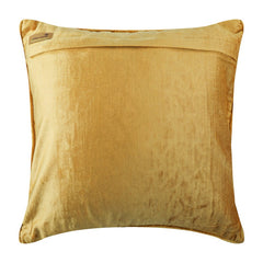 Gold Knots - Gold Velvet Throw Pillow Cover