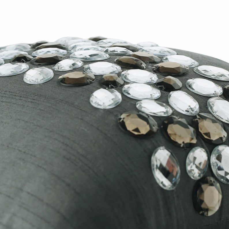 Jewels Beaded Throw Pillow Cover