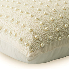 Pearl Bed - Pearl Ivory Art Silk Decorative Euro Sham