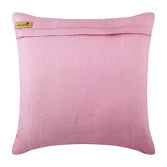 Pink Illusion - Pink Art Silk Decorative Euro Sham