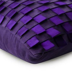 Purple Harmony - Purple Faux Suede Decorative Euro Sham