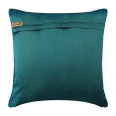 Retro Dots - Blue Jacquard Weave Decorative Euro Sham
