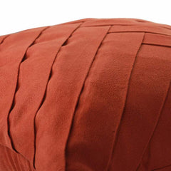 Rust No Limits No Lines - Rust Suede Decorative Euro Sham
