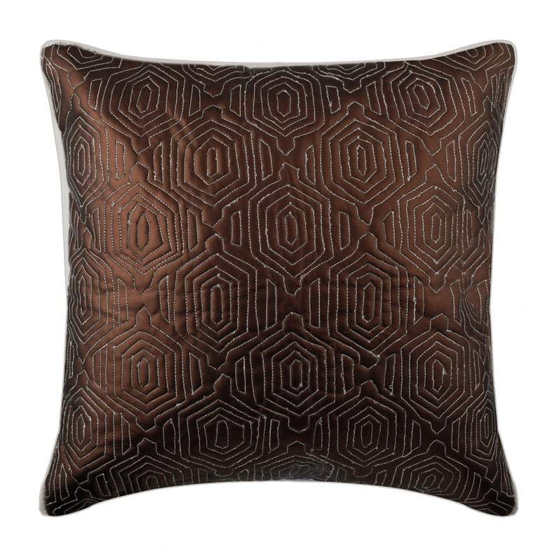Trunk Show Brown Decorative Euro Shams