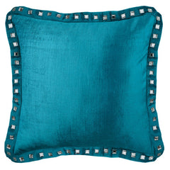 Turquoise Blue Crystal Palace Pillow Cover