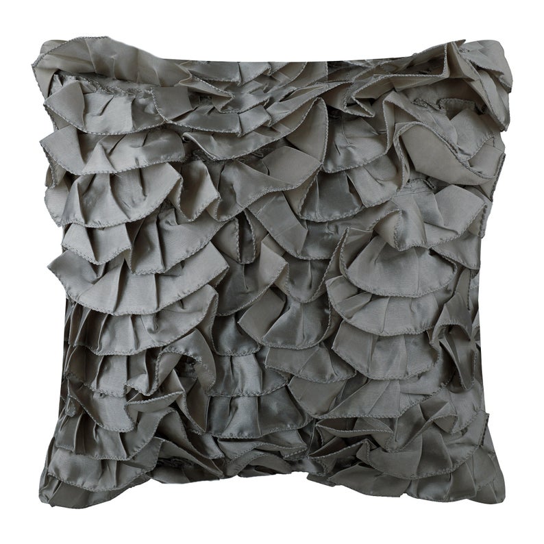 Vintage Silver Pillow Cover