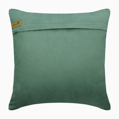 Greek Brizo Teal Blue Applique Throw Pillow Cover