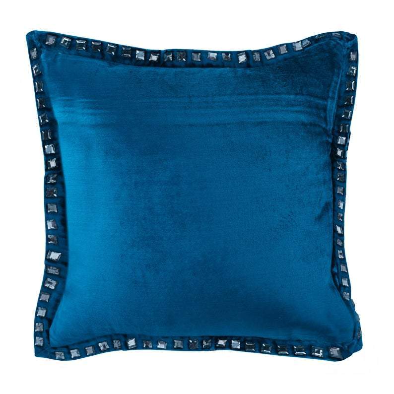 Red Crystal Palace - Red Velvet Decorative Euro Sham
