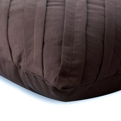 Contemporary Chocolate Brown - Chcolate Brown Faux Suede Decorative Euro Sham