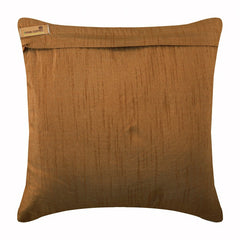 Cracker - Brown Art Silk Throw Pillow Cover