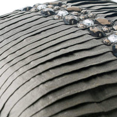 Crystal Heaven - Silver Art Silk Decorative Euro Sham