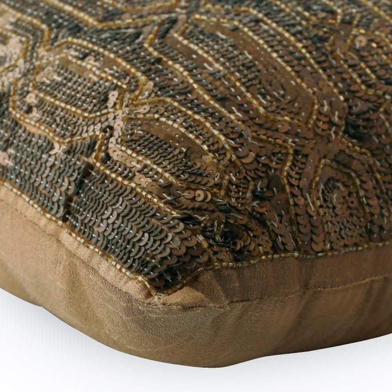 Gold Old Times Trellis Decorative Euro Sham