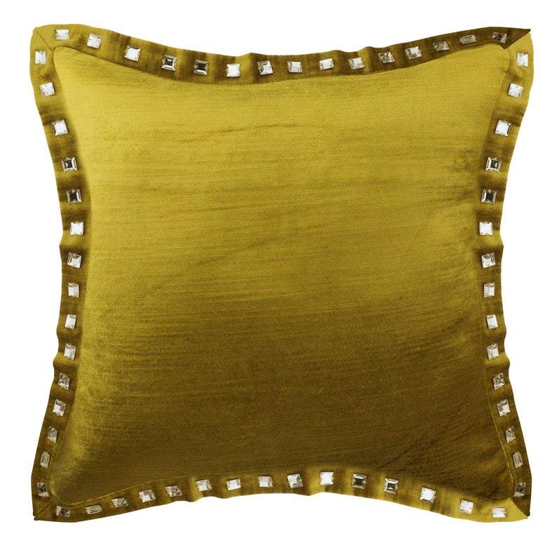 Red Crystal Palace - Red Velvet Decorative Euro Sham