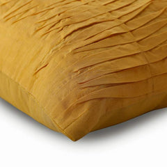Mango Souffle - Mango Yellow Art Silk Decorative Euro Sham