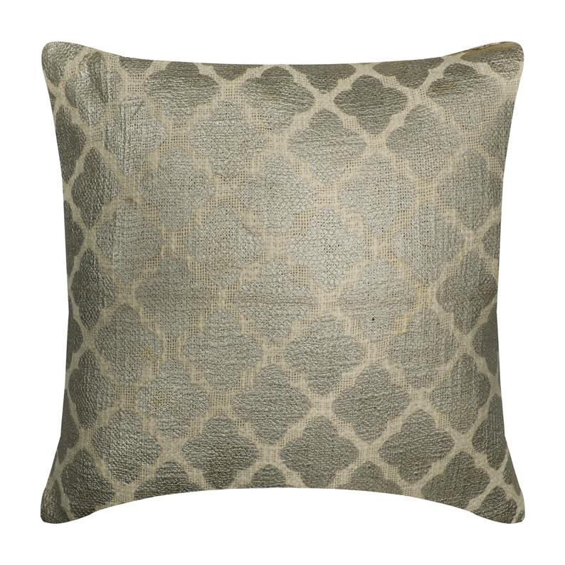 Painted Trellis Moroccan Throw Pillow Cover