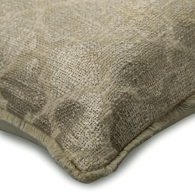 Painted Trellis Geometric Throw Pillow Cover