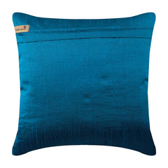 Royal Blue Crest - Blue Art Silk Throw Pillow Cover