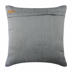 Turquoise Run - Turquoise Blue Art Silk Decorative Euro Sham