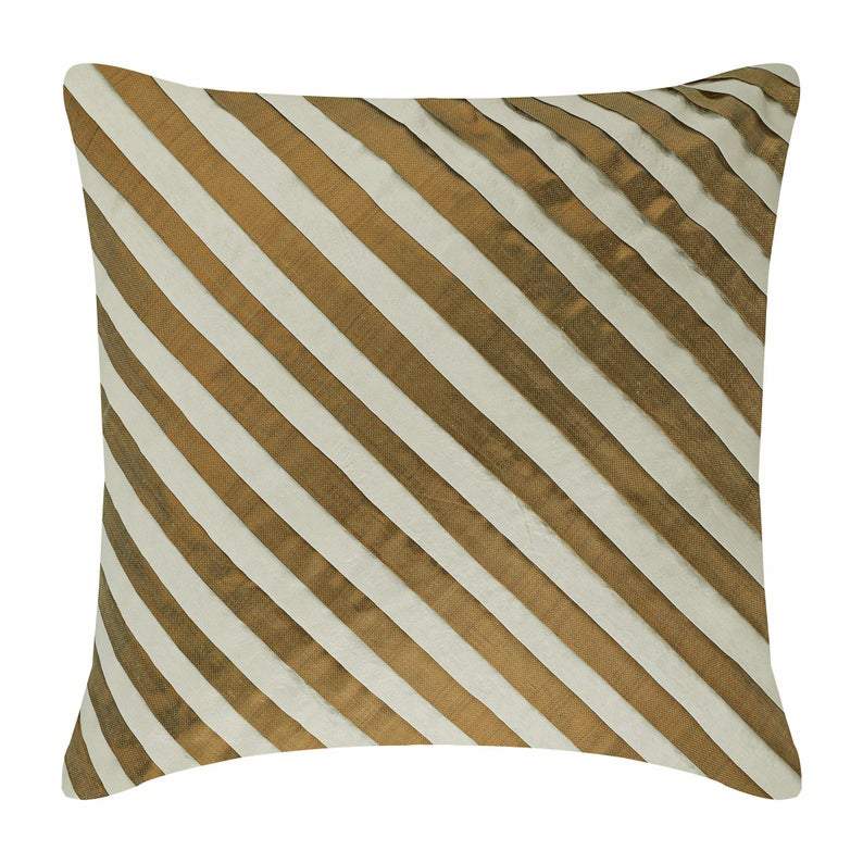 Unfolding Ivory Antique Gold Euro Sham