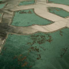 Greek Brizo Maze Teal Blue Euro Sham Cover