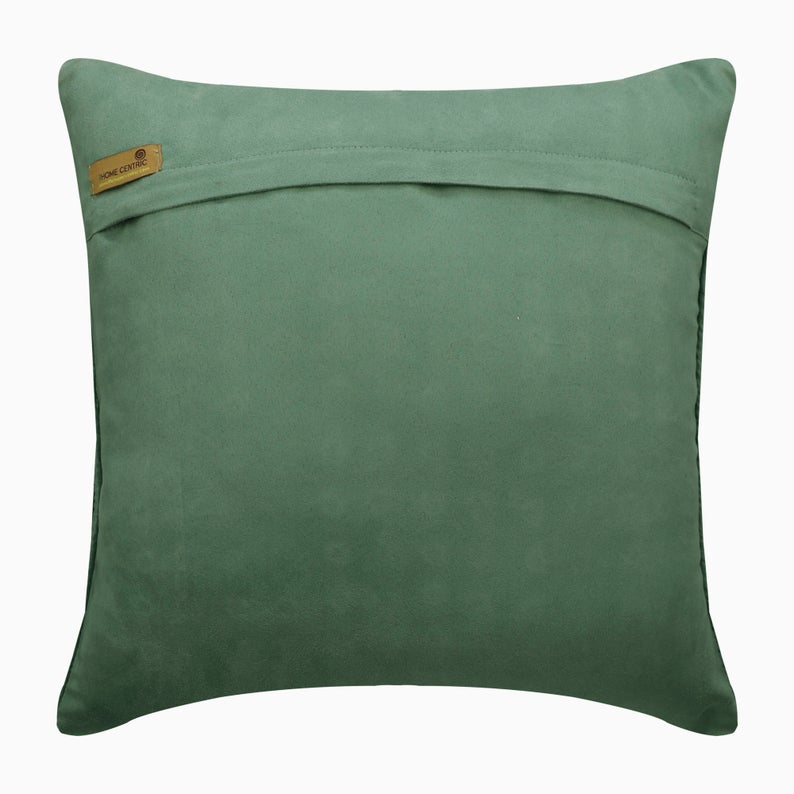 Wheeling Around Teal Green Velvet Throw Pillow Cover