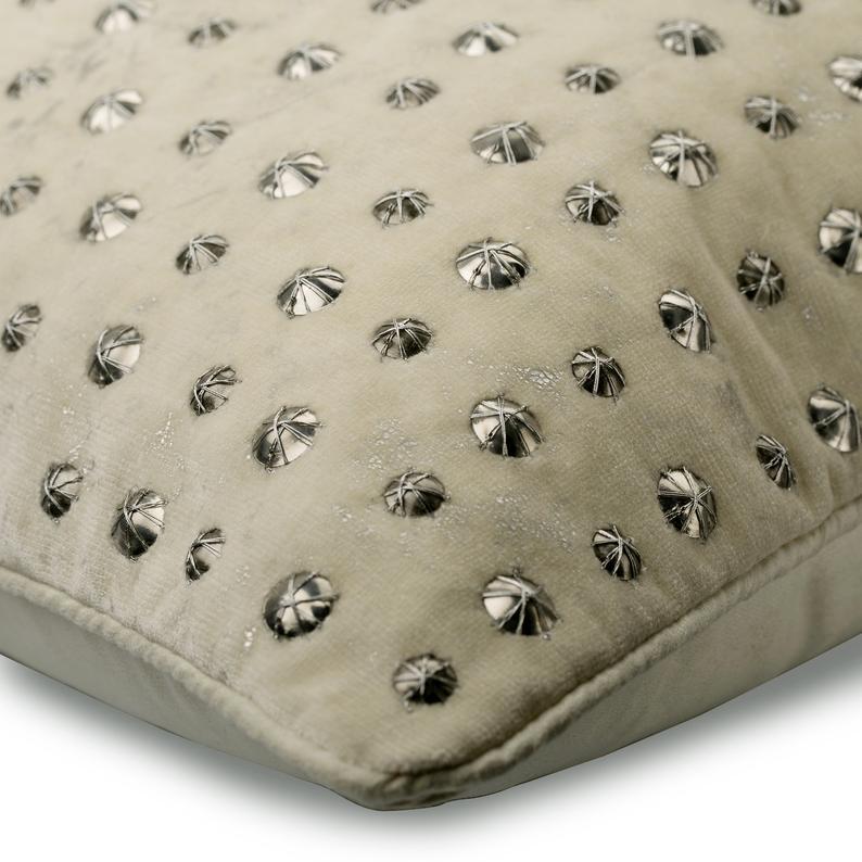Wheeling Around Ivory Gold Foil Decorative Euro Sham