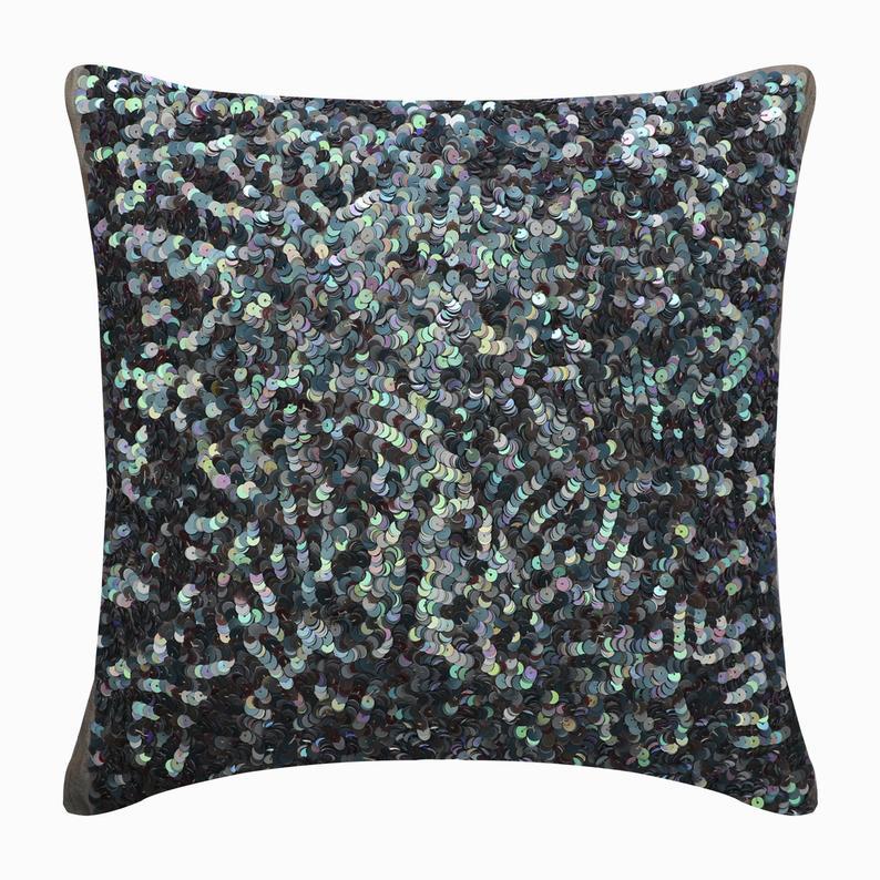 Dazzling Flora Blue Peacock Decorative Euro Sham