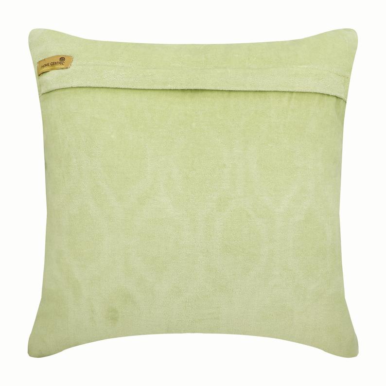 Minty Flavor Trellis Throw Pillow Cover