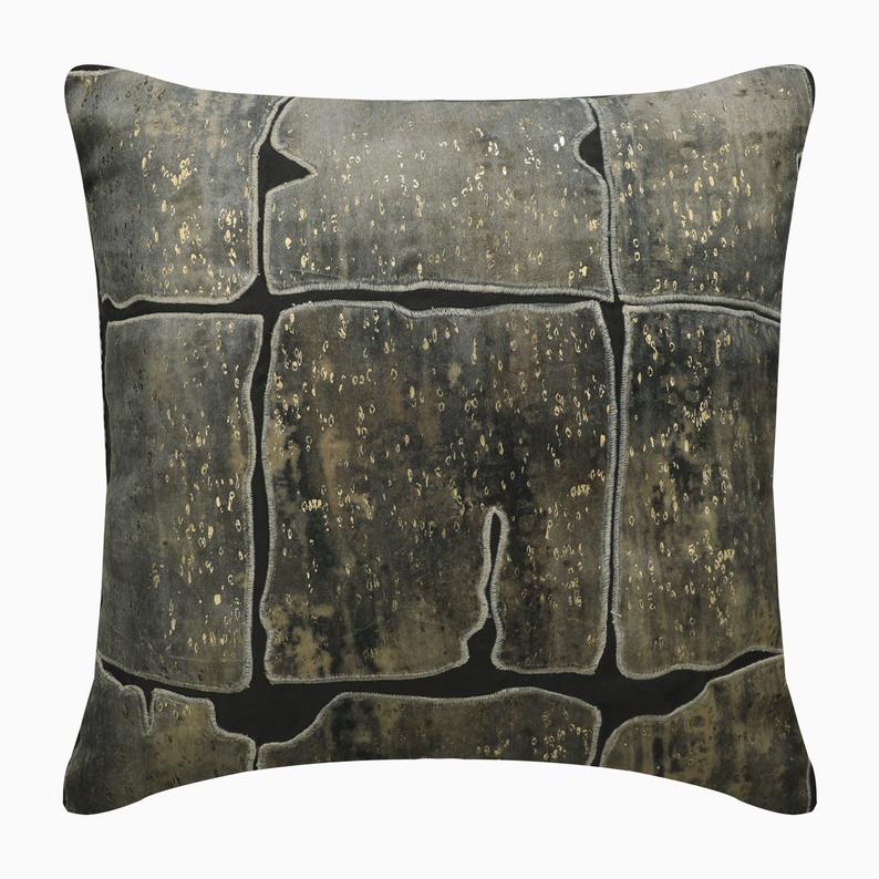 Grudge Patch Patchwork Throw Pillow Cover
