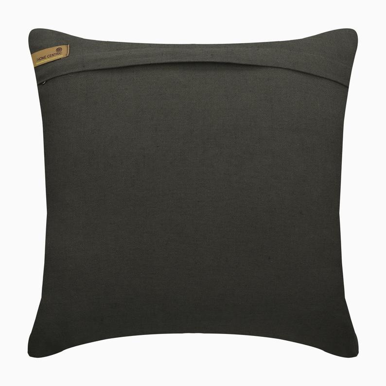 Raving Night Grey Linen Decorative Euro Sham