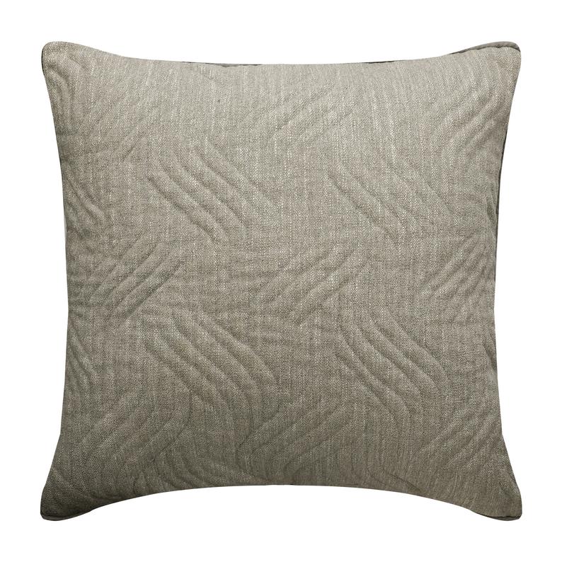 Silver Sway Linen Throw Pillow Cover