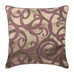 Scrolling All The Way Purple Throw Pillow Cover