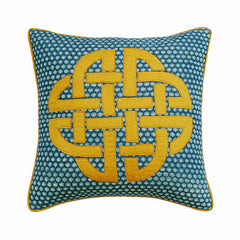 Denim Pillow Love Decorative Euro Sham