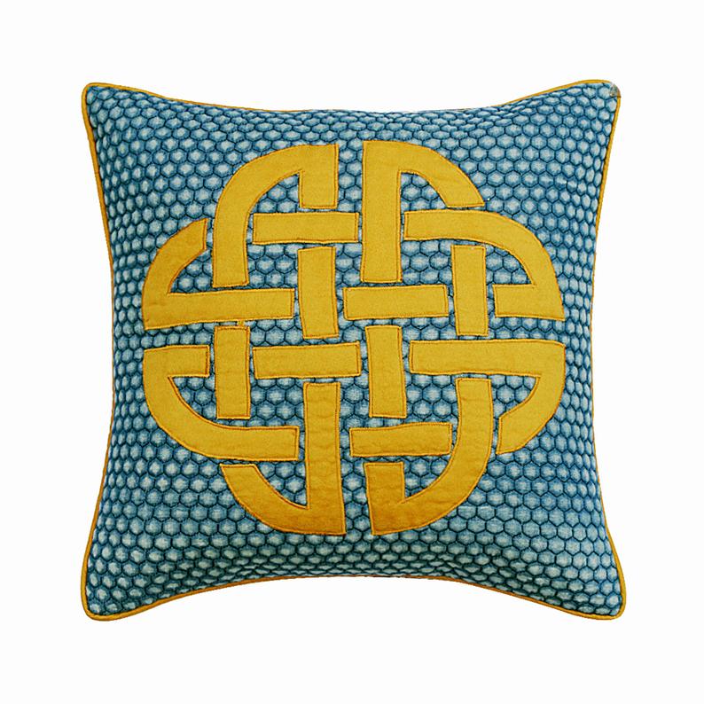 Denim Pillow Love Throw Pillow Cover