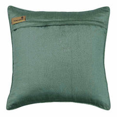 Teal Moire Effects - Teal Blue Silk Throw Pillow Cover