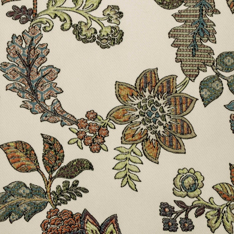 Floral Compatible Embroidery Throw Pillow Cover