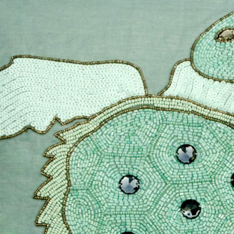 Turtle Dove Silk Decorative Euro Sham