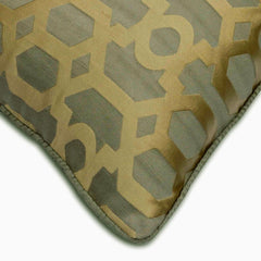 Morris Trellis Grey Throw Pillow Cover