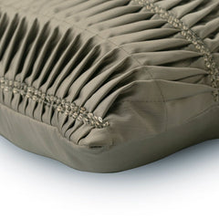 Silver Ceremony - Silver Satin Decorative Euro Sham