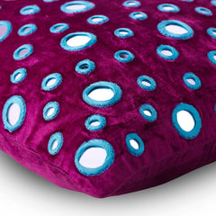 Mirror Lover - Fuchsia Pink Velvet Throw Pillow Cover