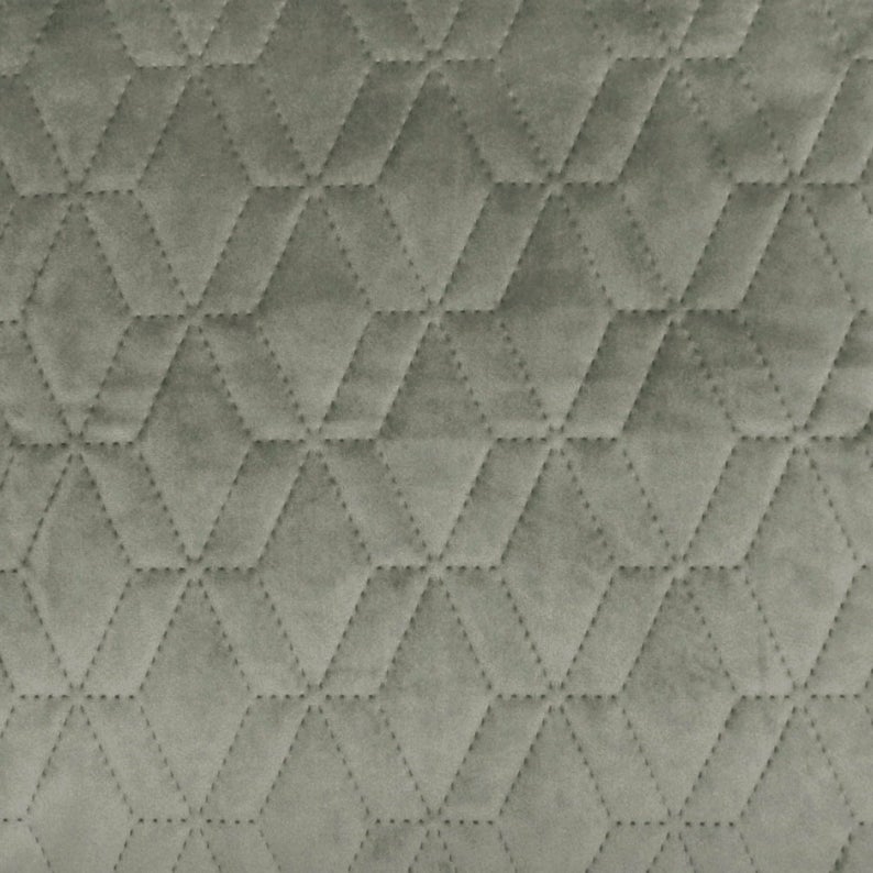 Diamond Grey Velvet Throw Pillow Cover